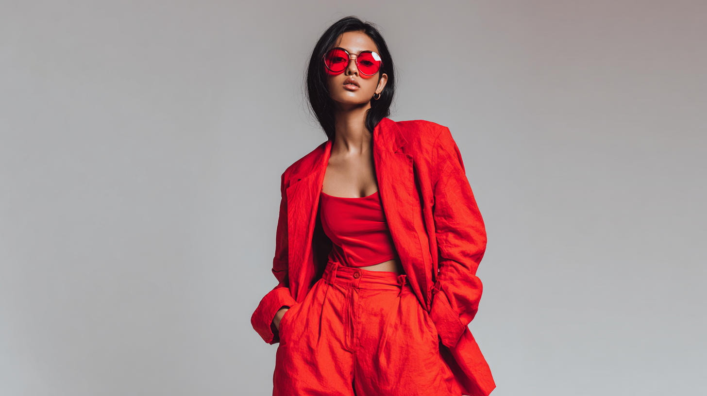 Bold Red Monochrome Statement