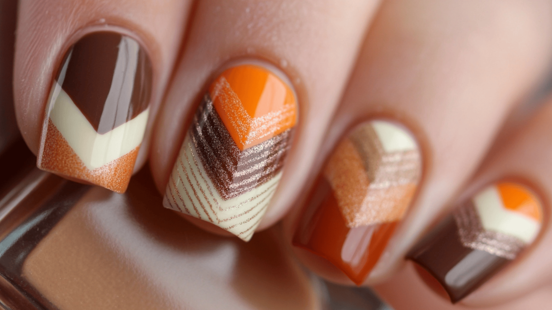 Chevron Pattern featuring Autumn Palette