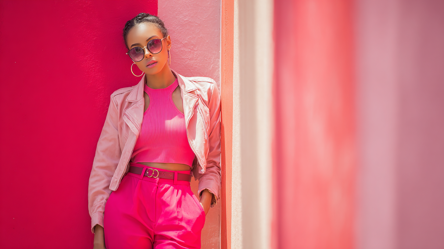 Hot Pink Monochrome Glam