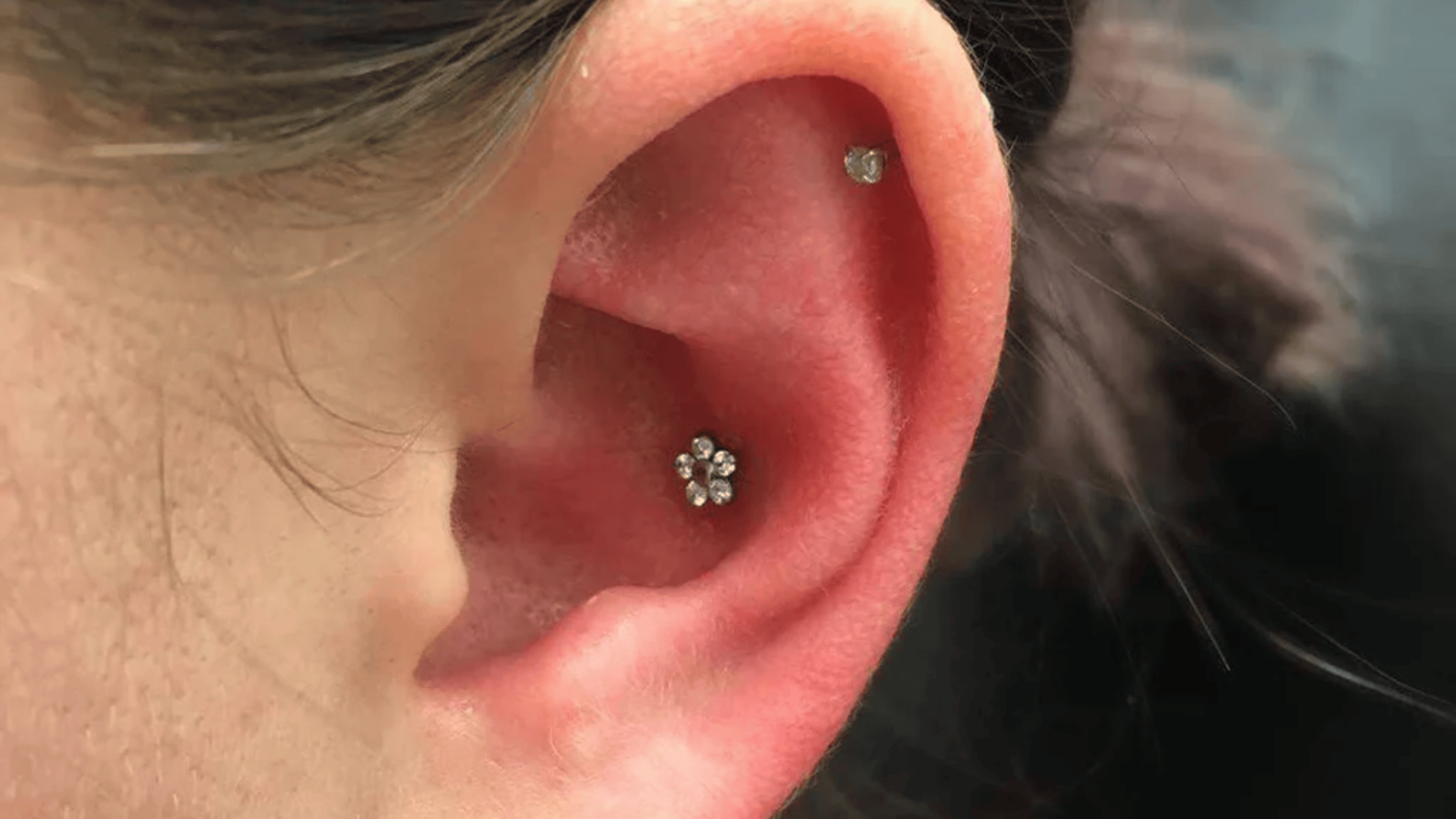 Inner conch piercing