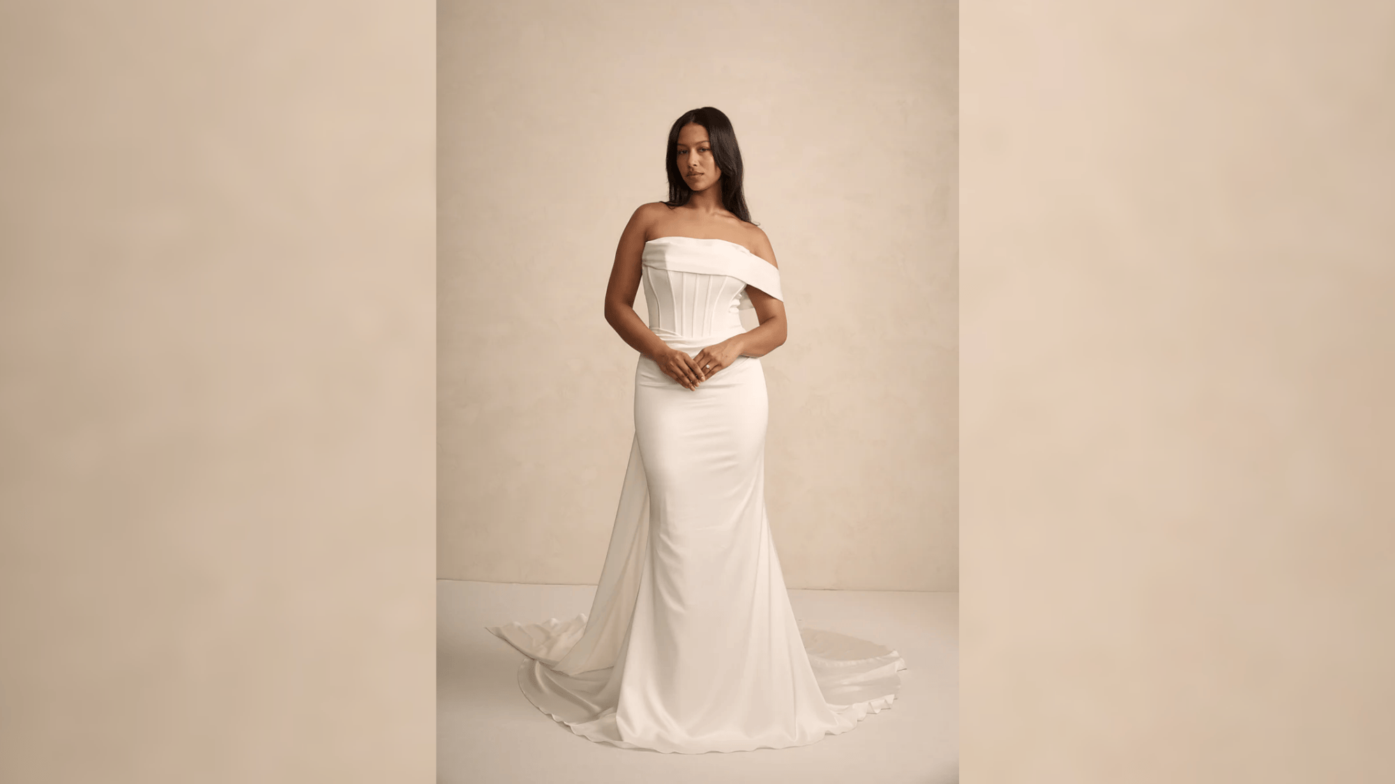 Made With Love RHODE Satin Column Gown