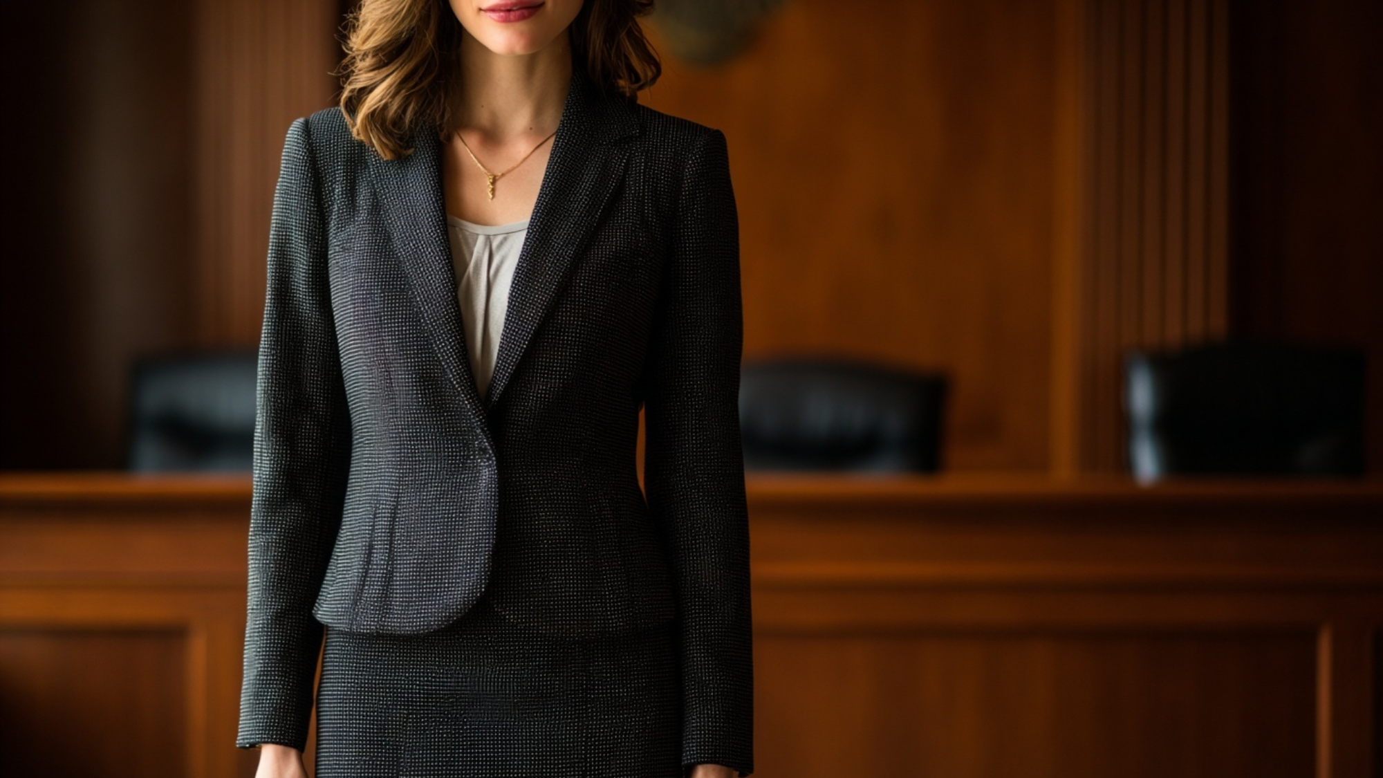 Skirt Suit with Blazer