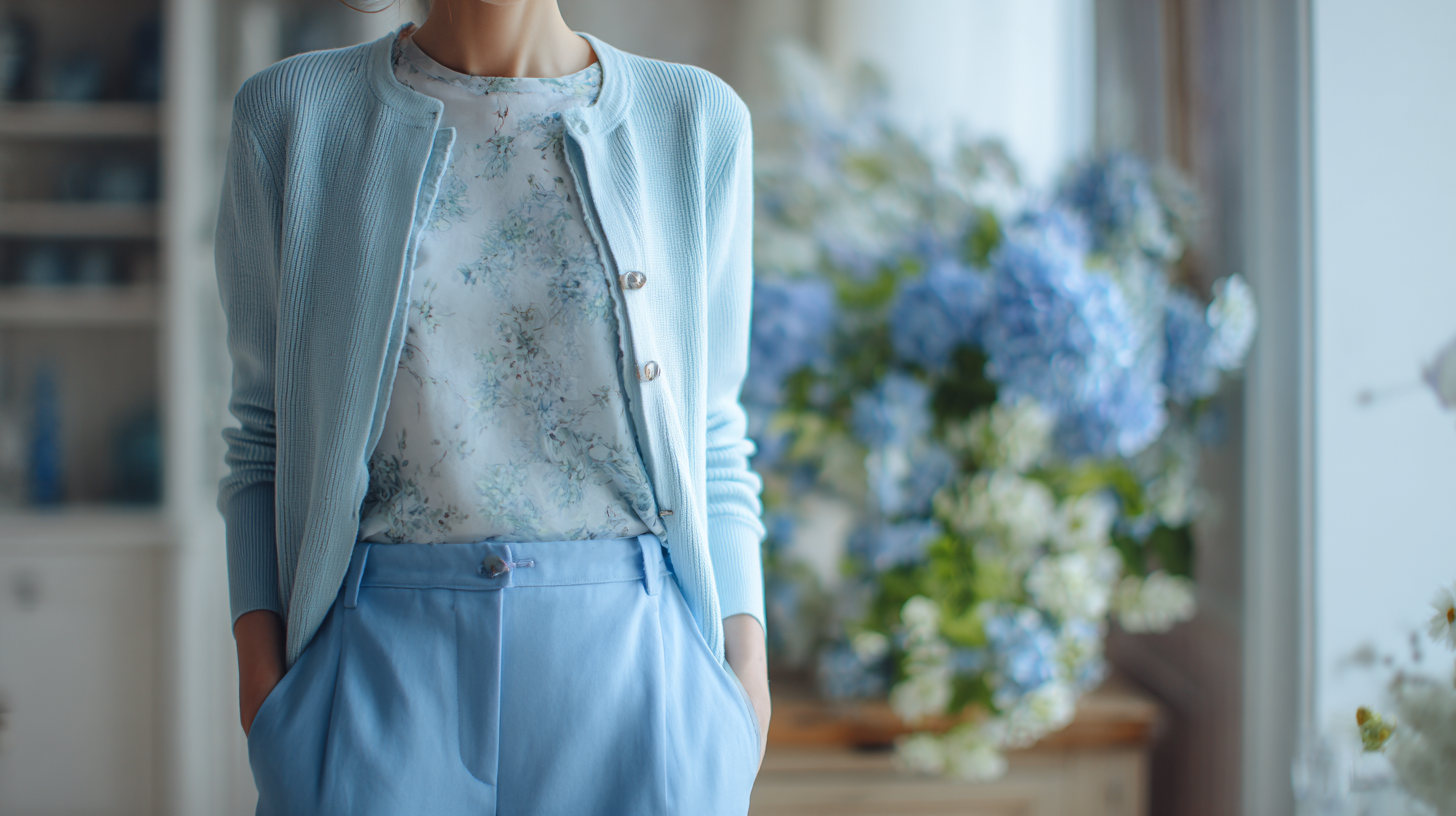 Soft Pastel Blue Outfit