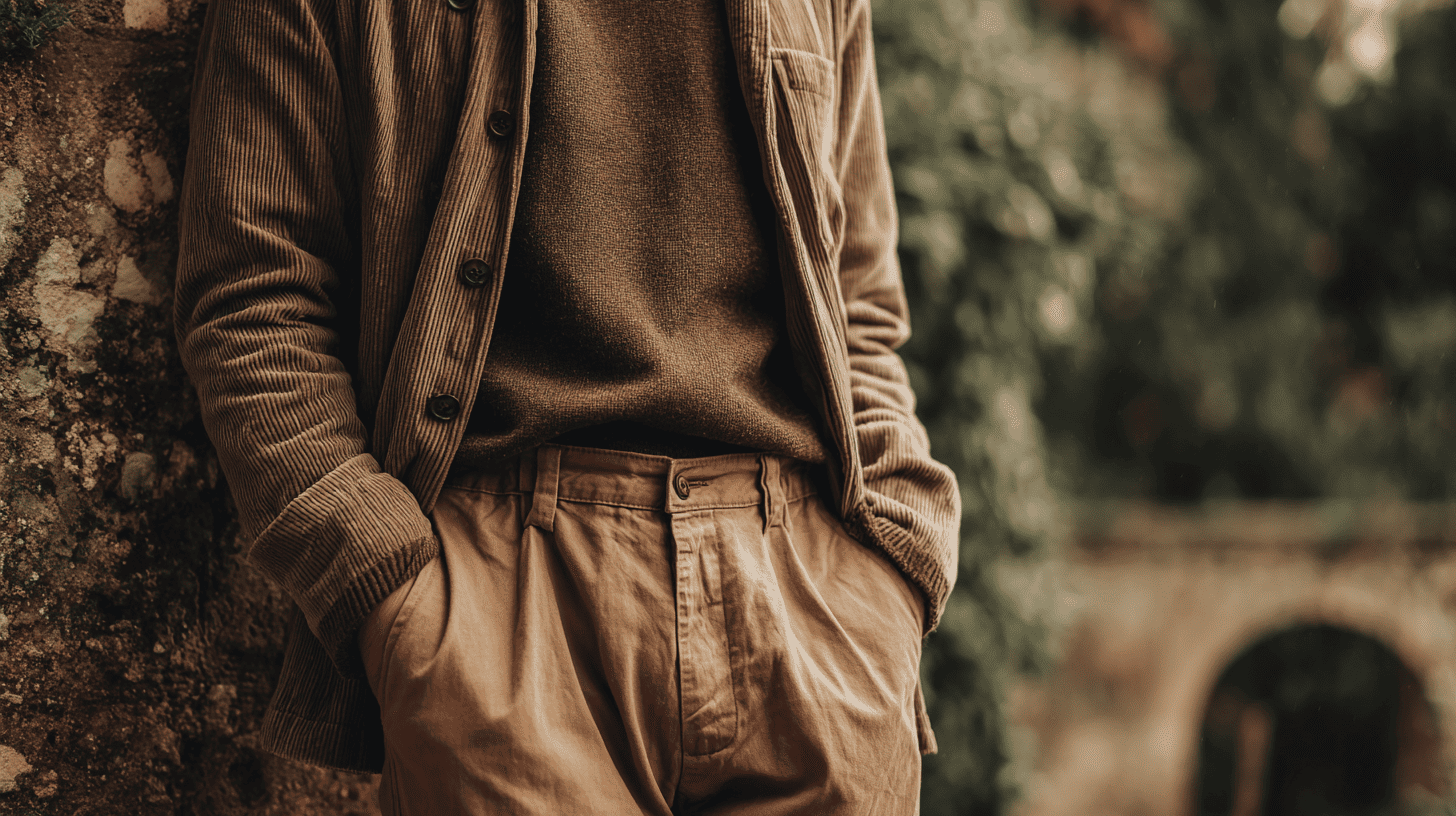 Tan and Brown Layered Outfit