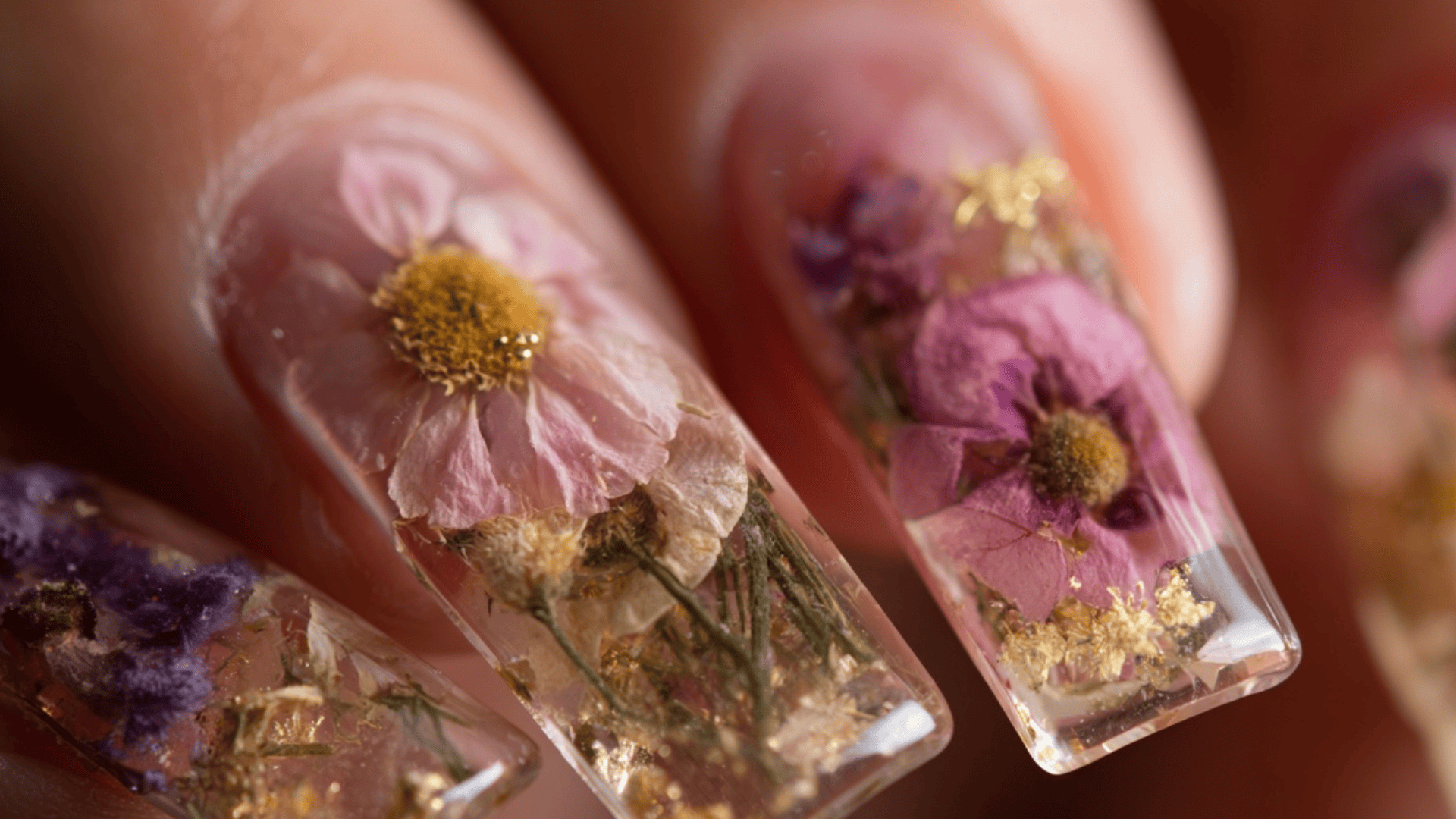 Transparent Foundation featuring Real Dried Flower