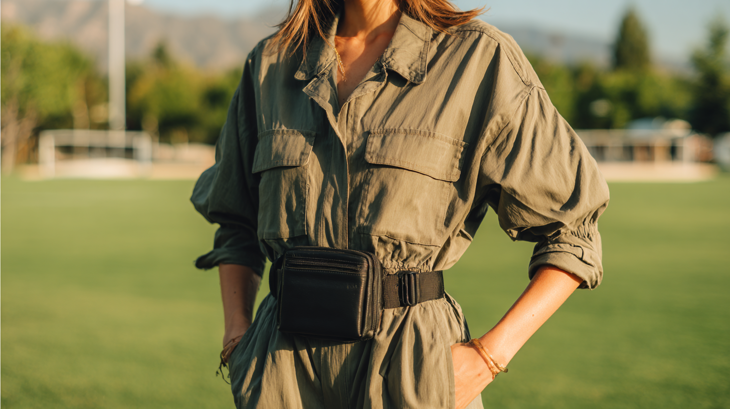 Utility Jumpsuit Sporty Belt Bag