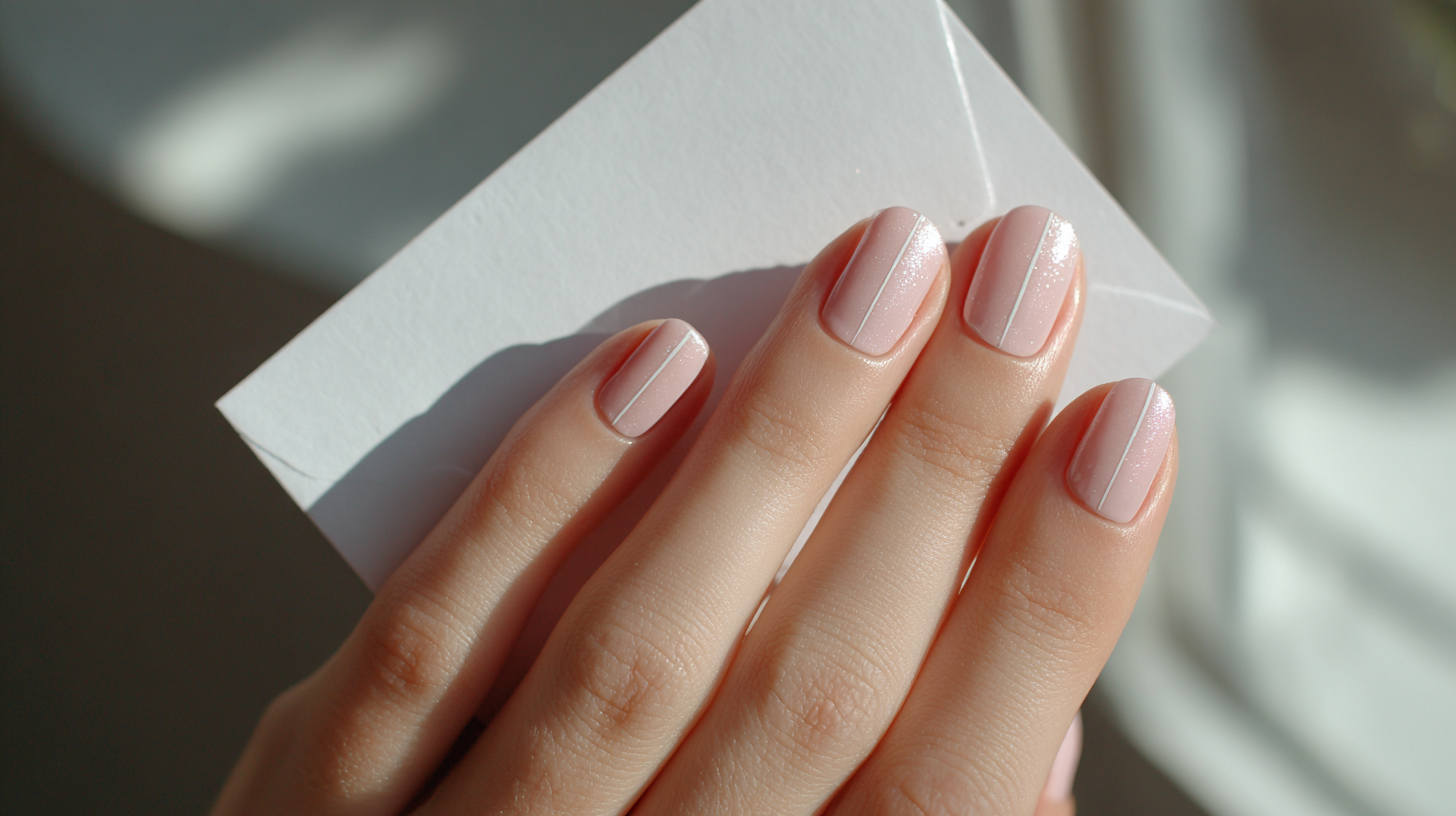 blush vertical lines