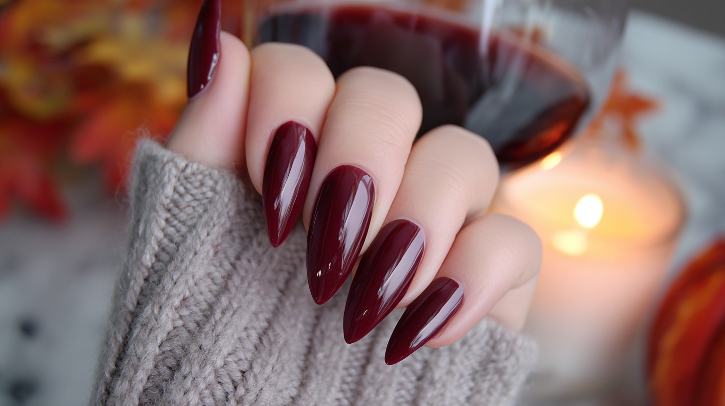 deep burgundy