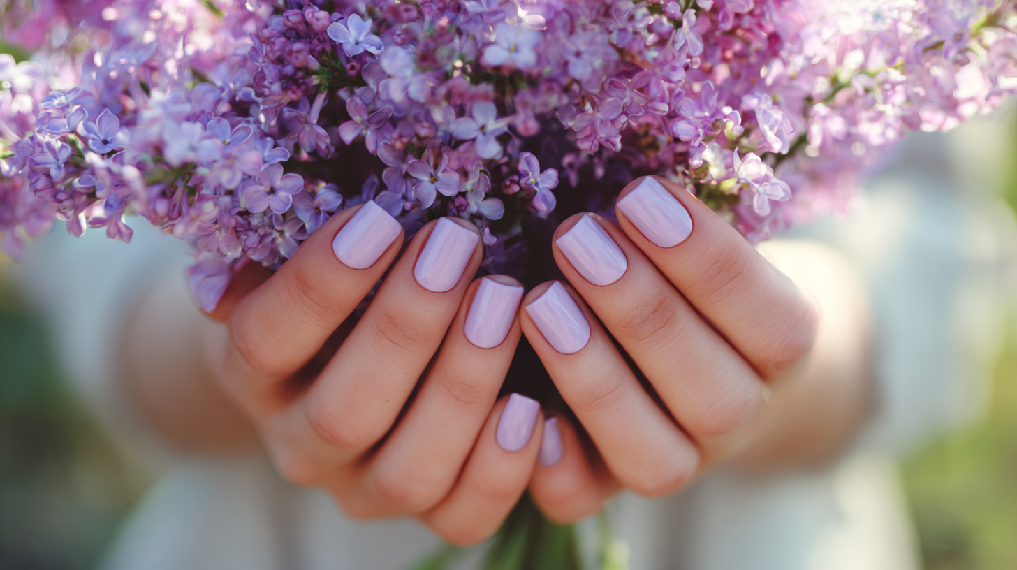 lavender nails