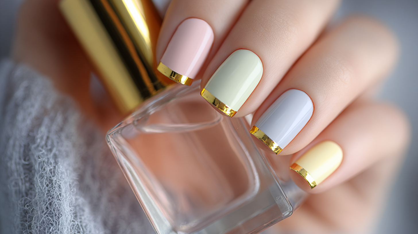 pastel with chrome gold
