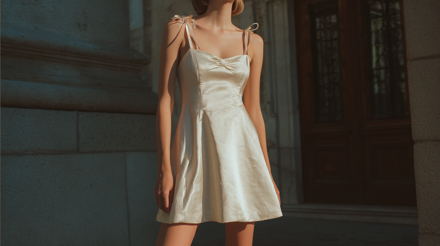satin mini dress