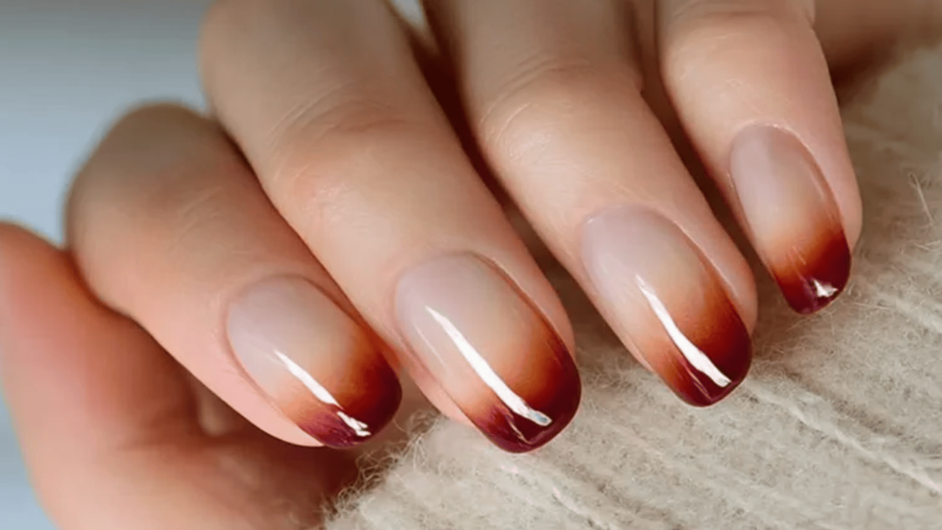 Abstract Autumn Ombre nails
