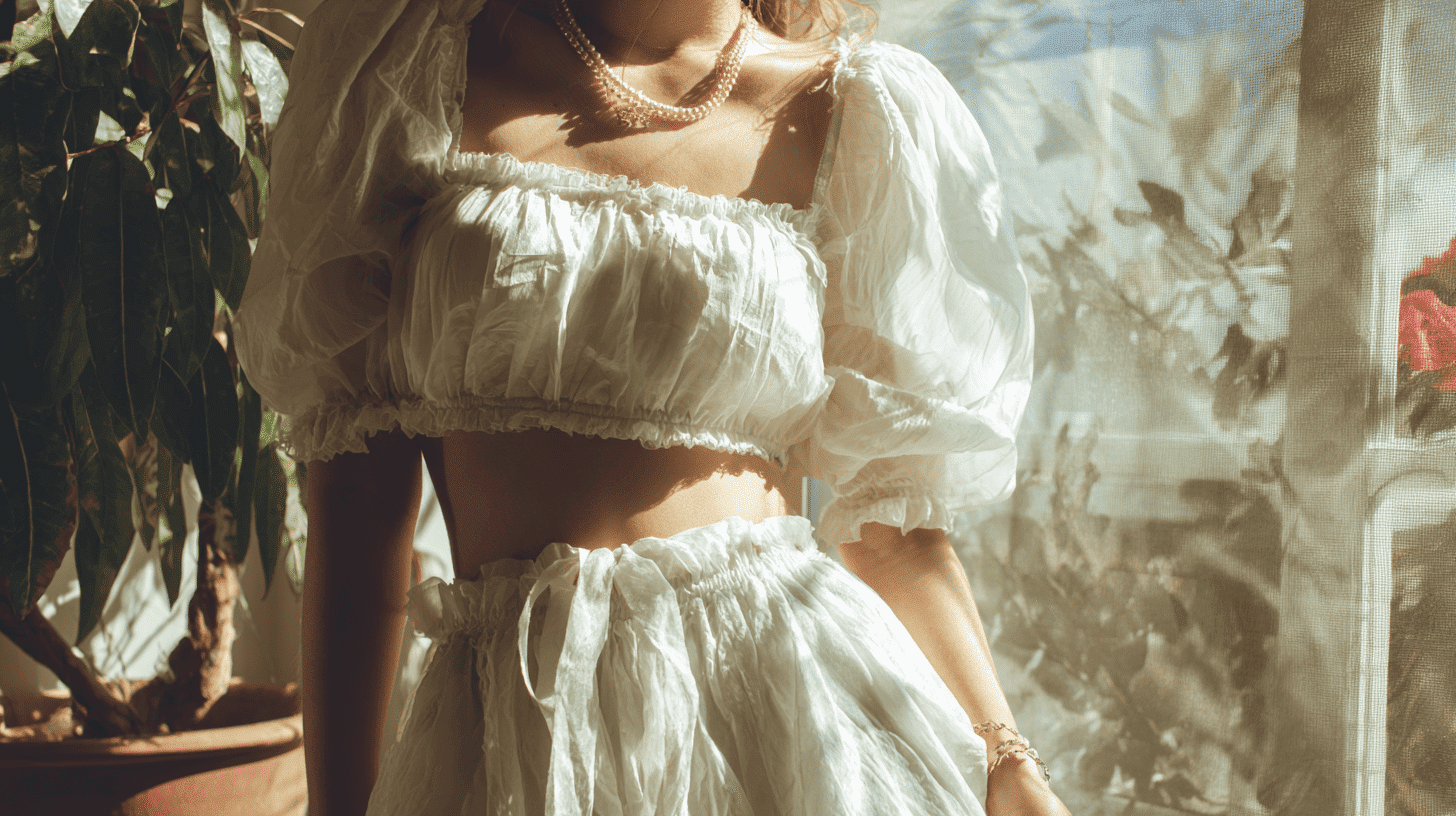 Angelcore White Dress Air Fabric Soft Flowing