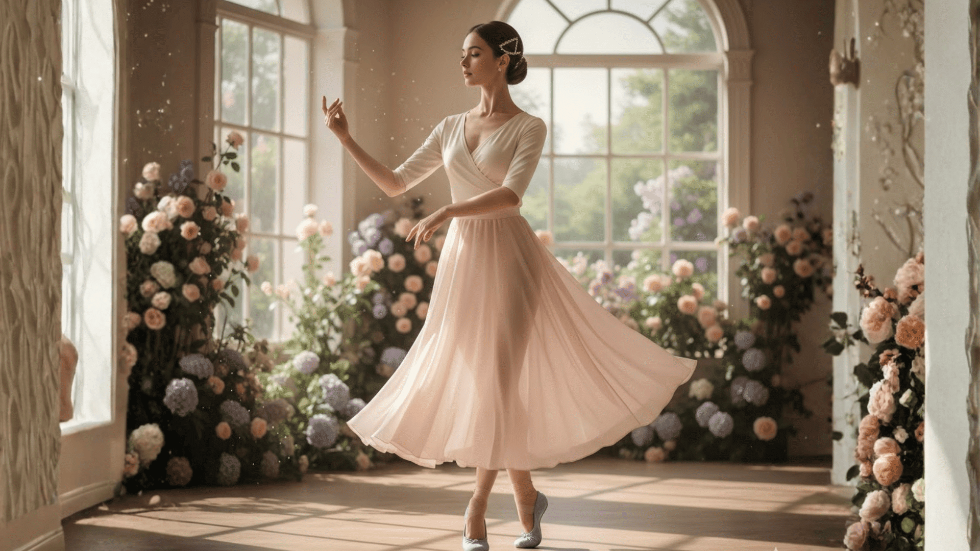 Ballerina Chiffon Skirt Wrap Top Graceful Look