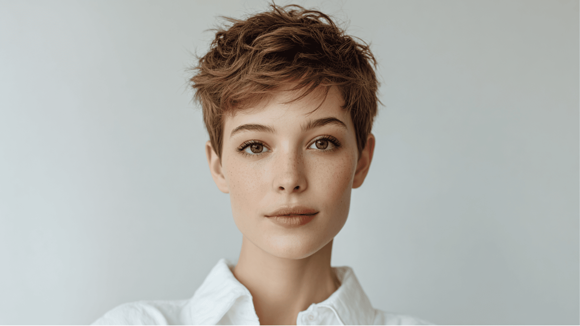 Boyish crop haircut