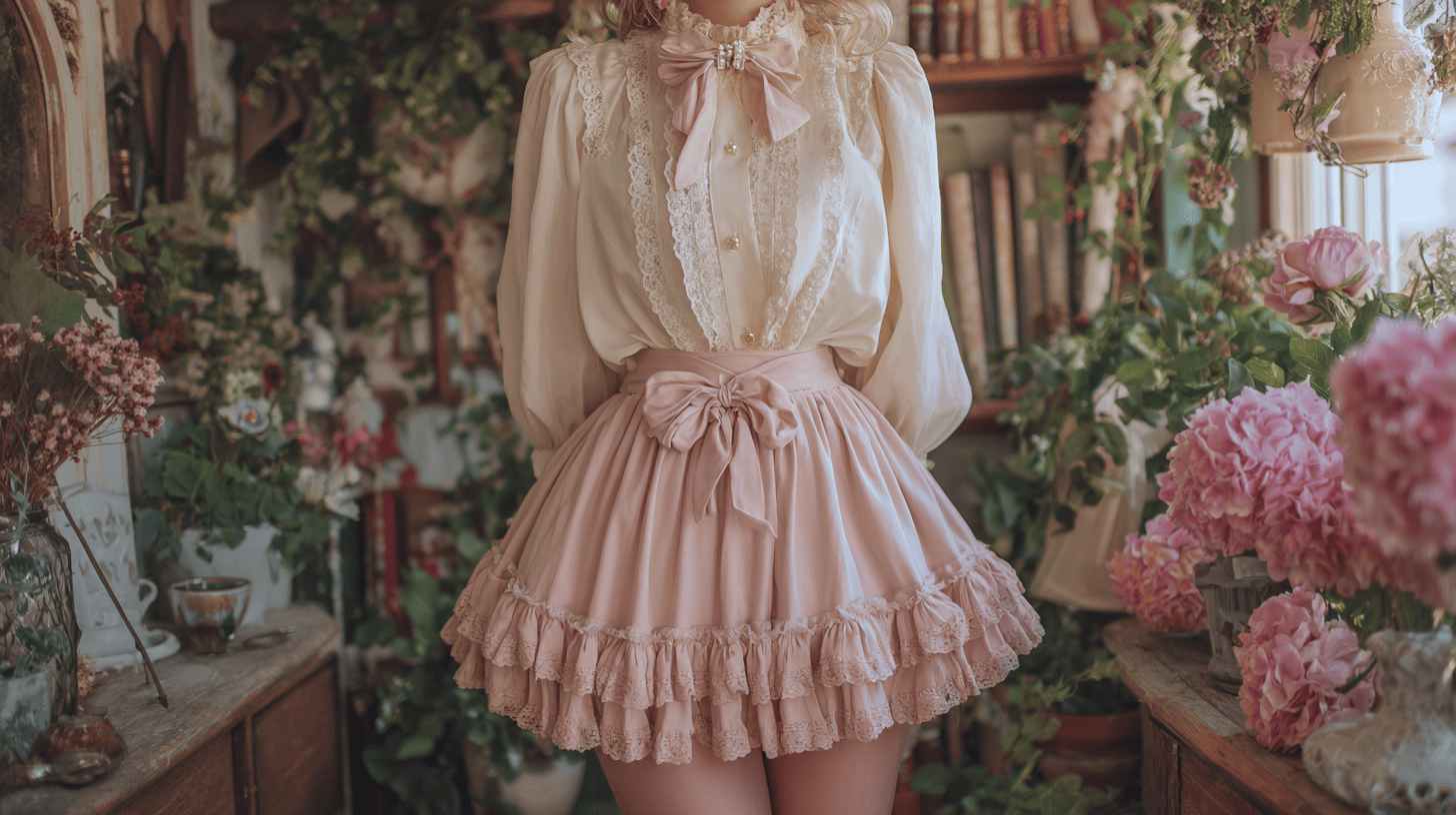 Coquette Pastel Ruffled Sweet Charming Outfit