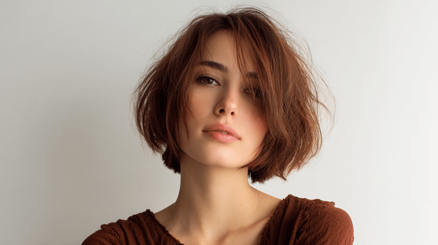 Cropped Bob with Textured Ends
