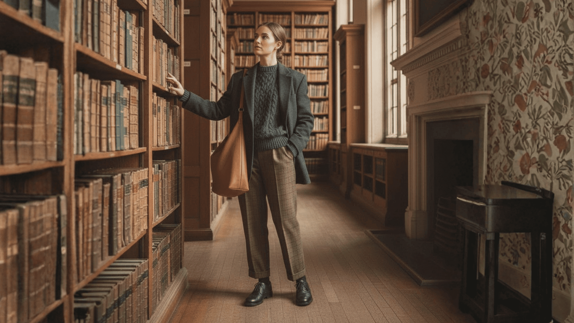 Dark Academia Blazer Knitwear Classic Campus