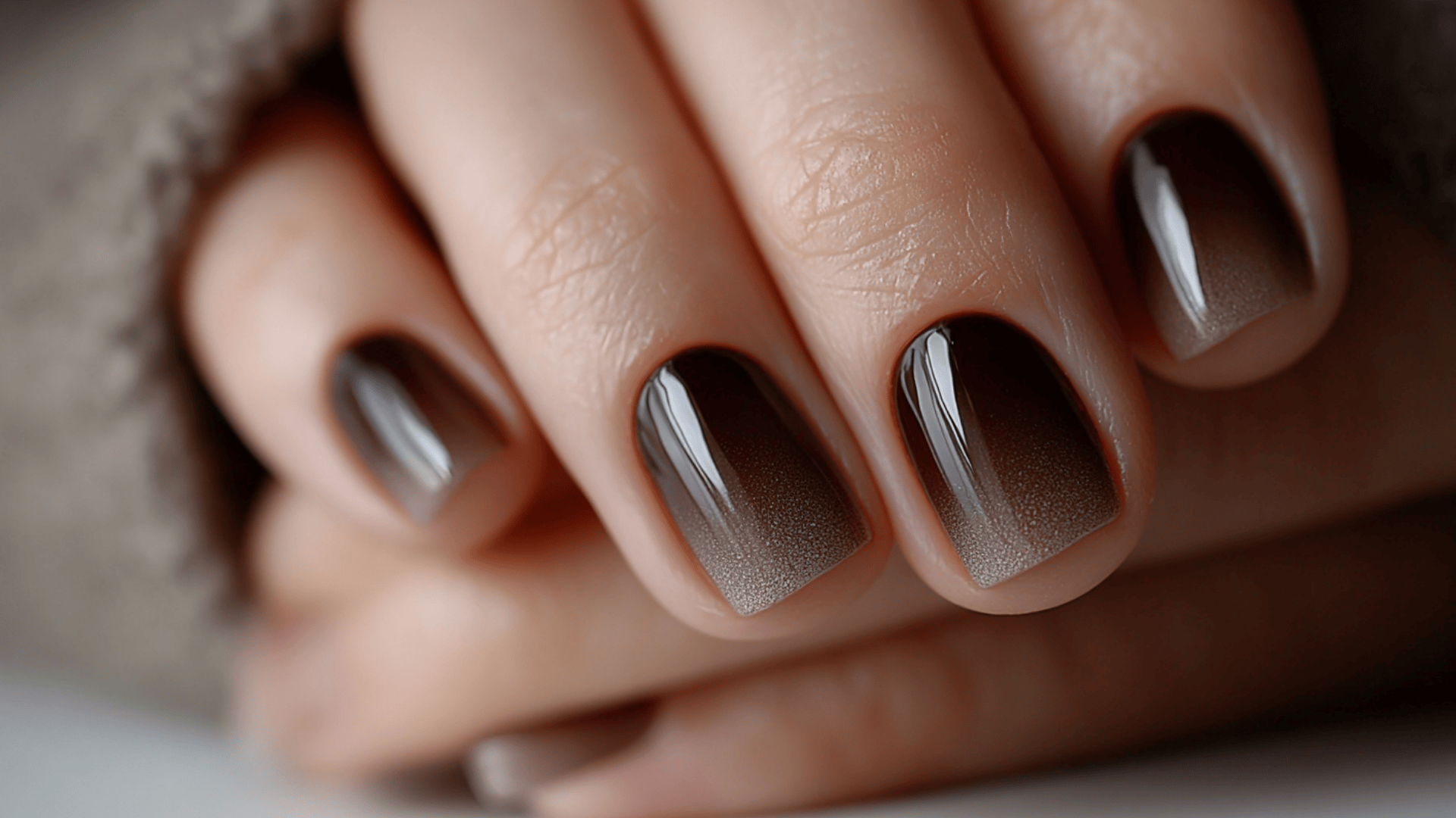 Espresso Ombre Nails