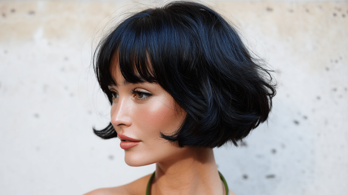 Flippy Layered Bob 60s Mod Revival Hairstyle