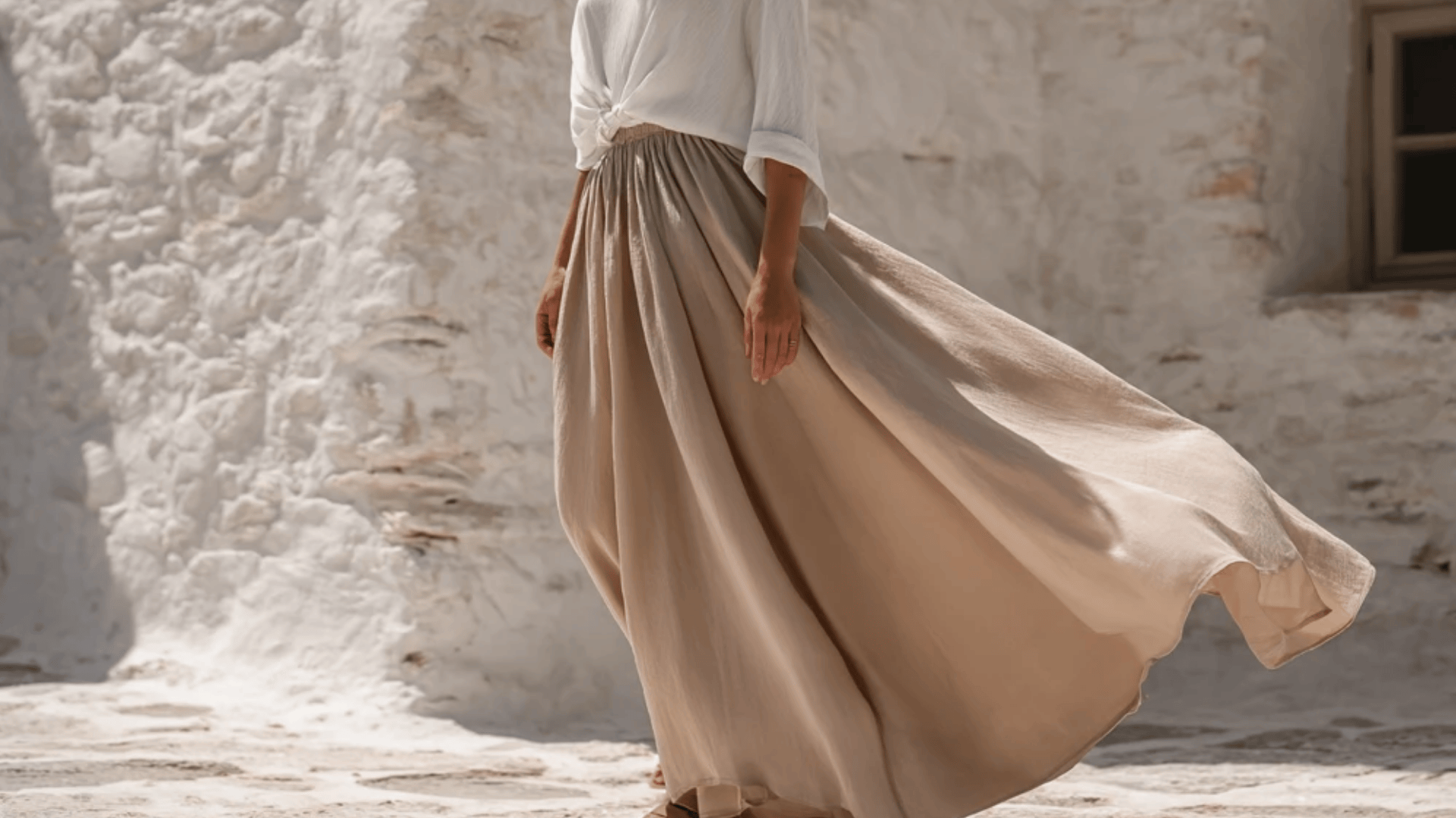 Flowy Midi Skirt