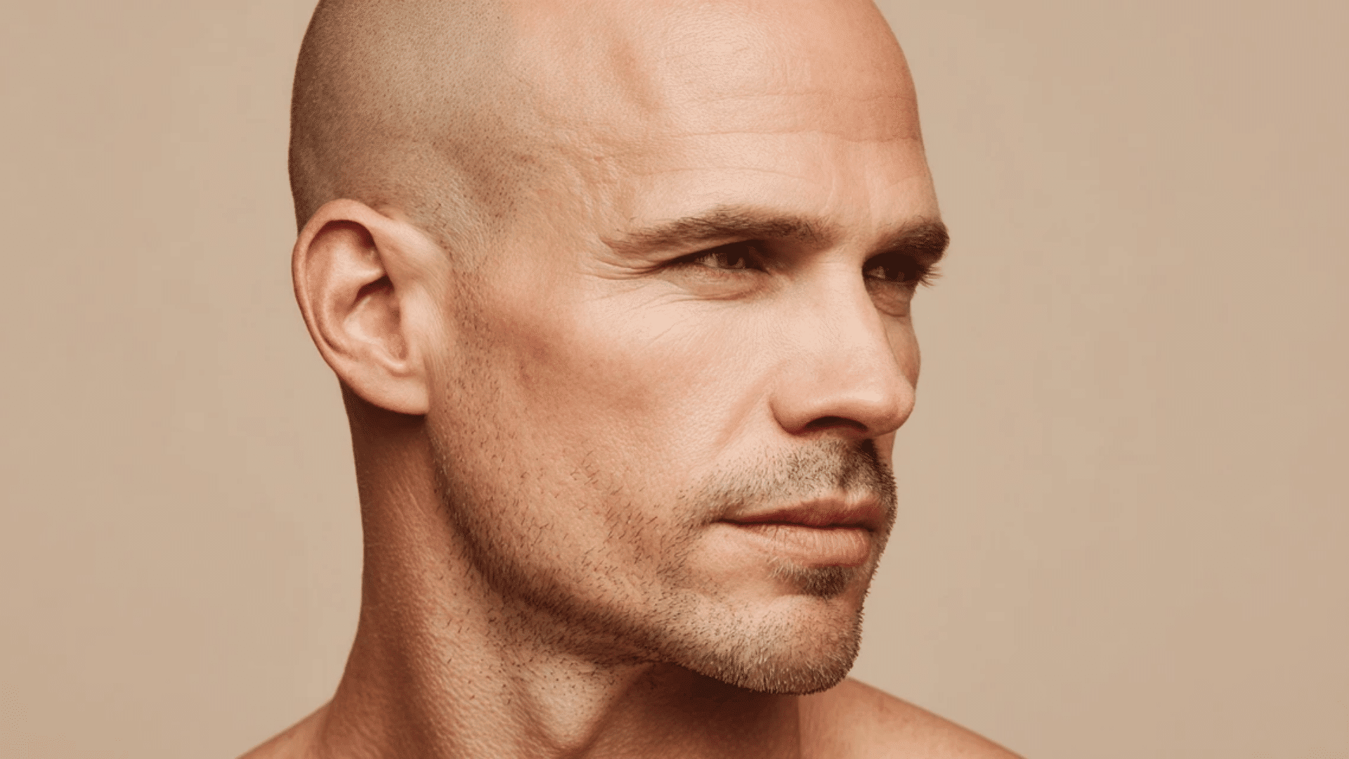 Full Shave Bald Look