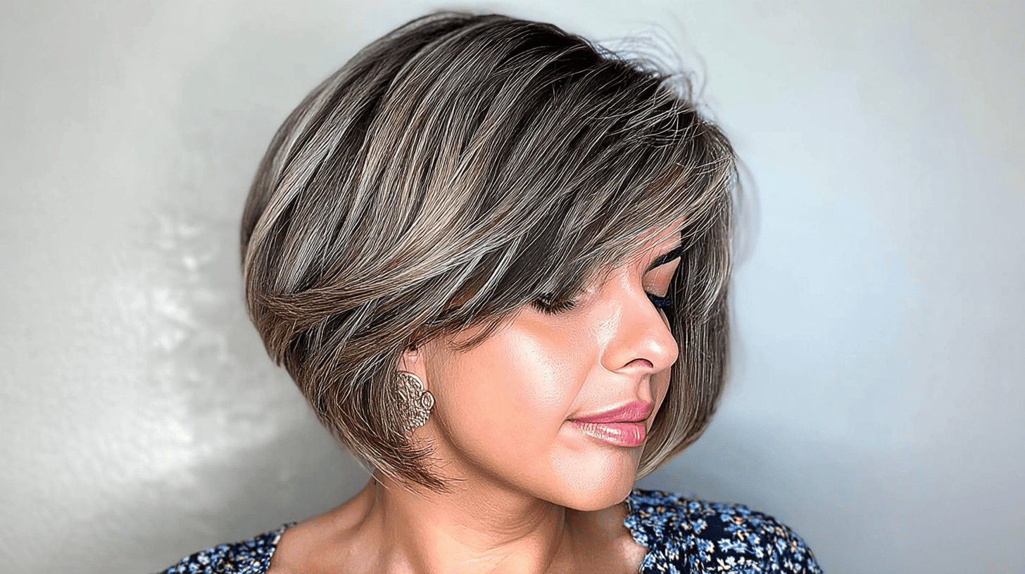 Jawline Bob With Rounded Underflip Hairstyle