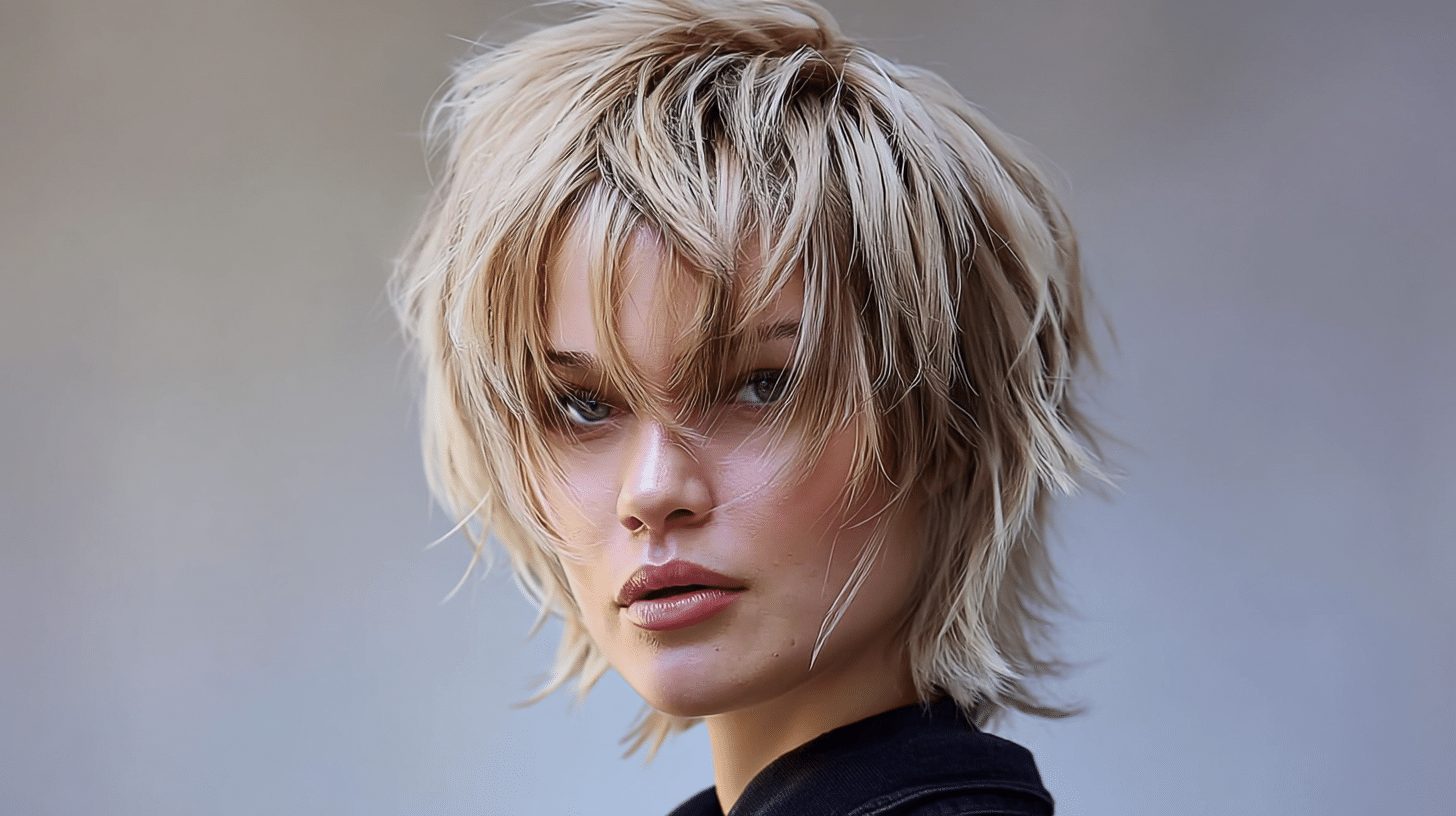 Kitten Cut Short Layered Hairstyle With Soft Waves