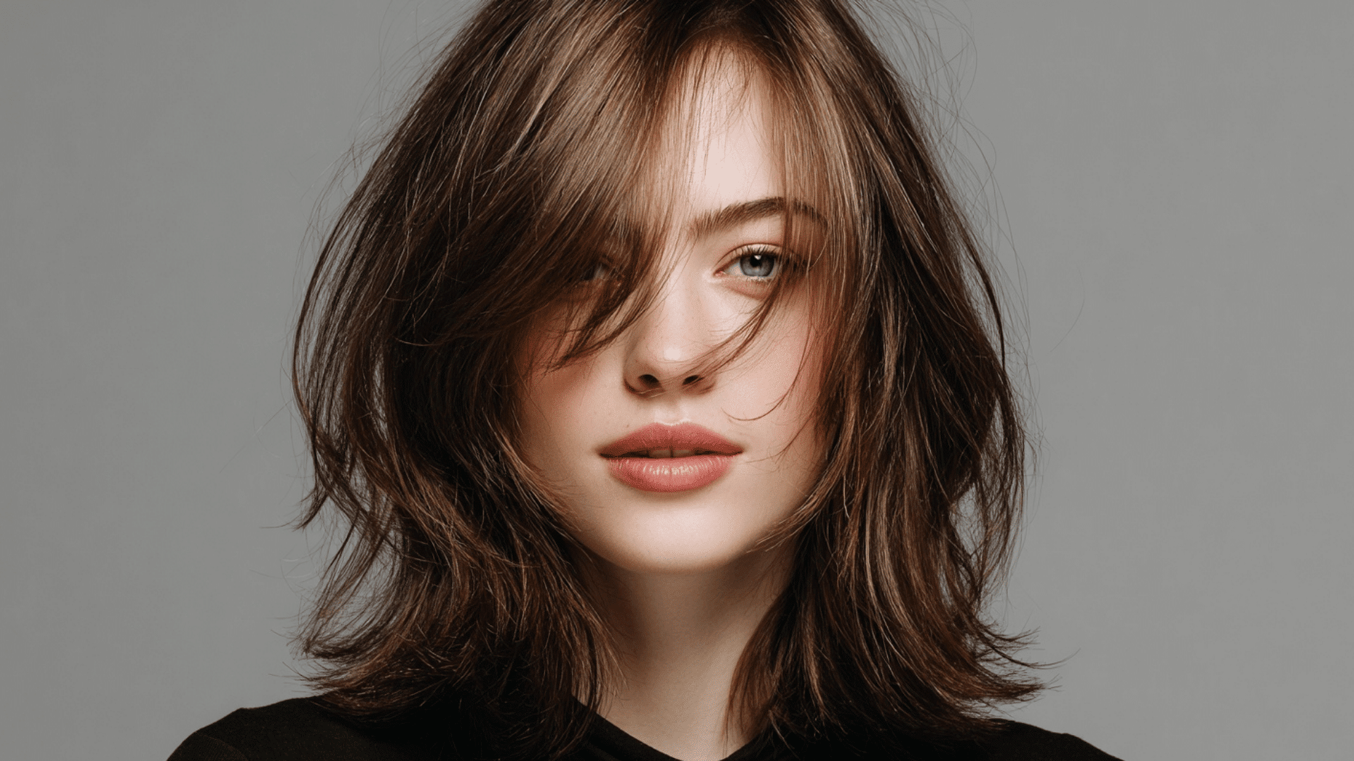 Layered Lob with Wispy Face-Framing Ends