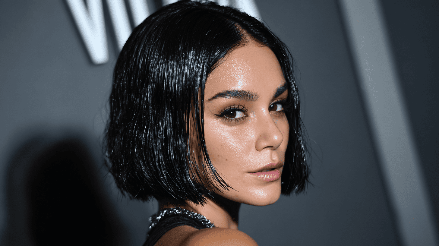 Liquid Bob Glossy Sleek Wet Look Hairstyle