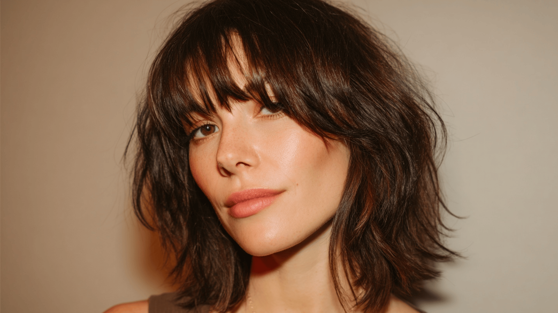 Midi with Long Face Framing Bangs