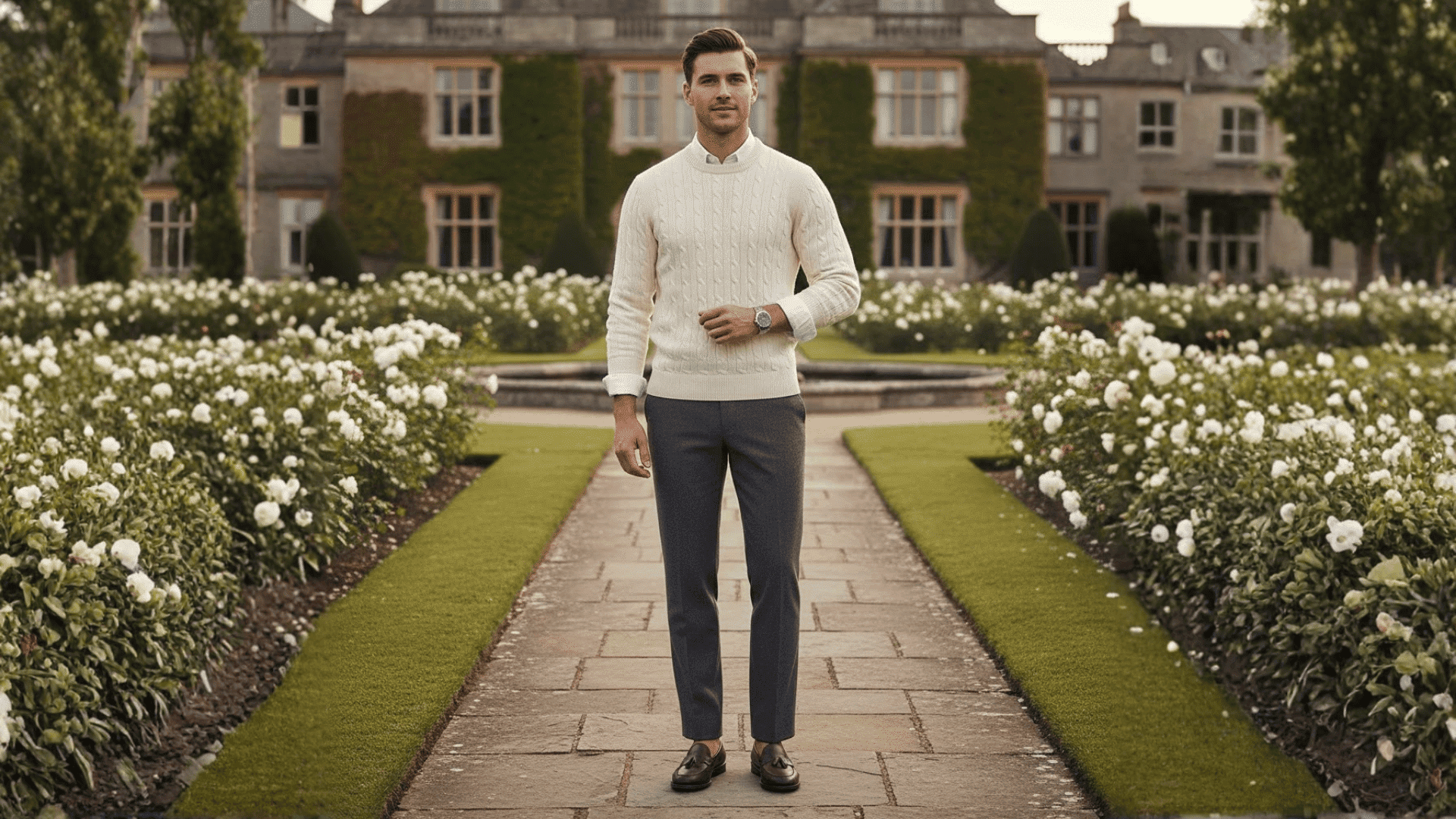 Old Money Neutral Sweater Classic Timeless Look