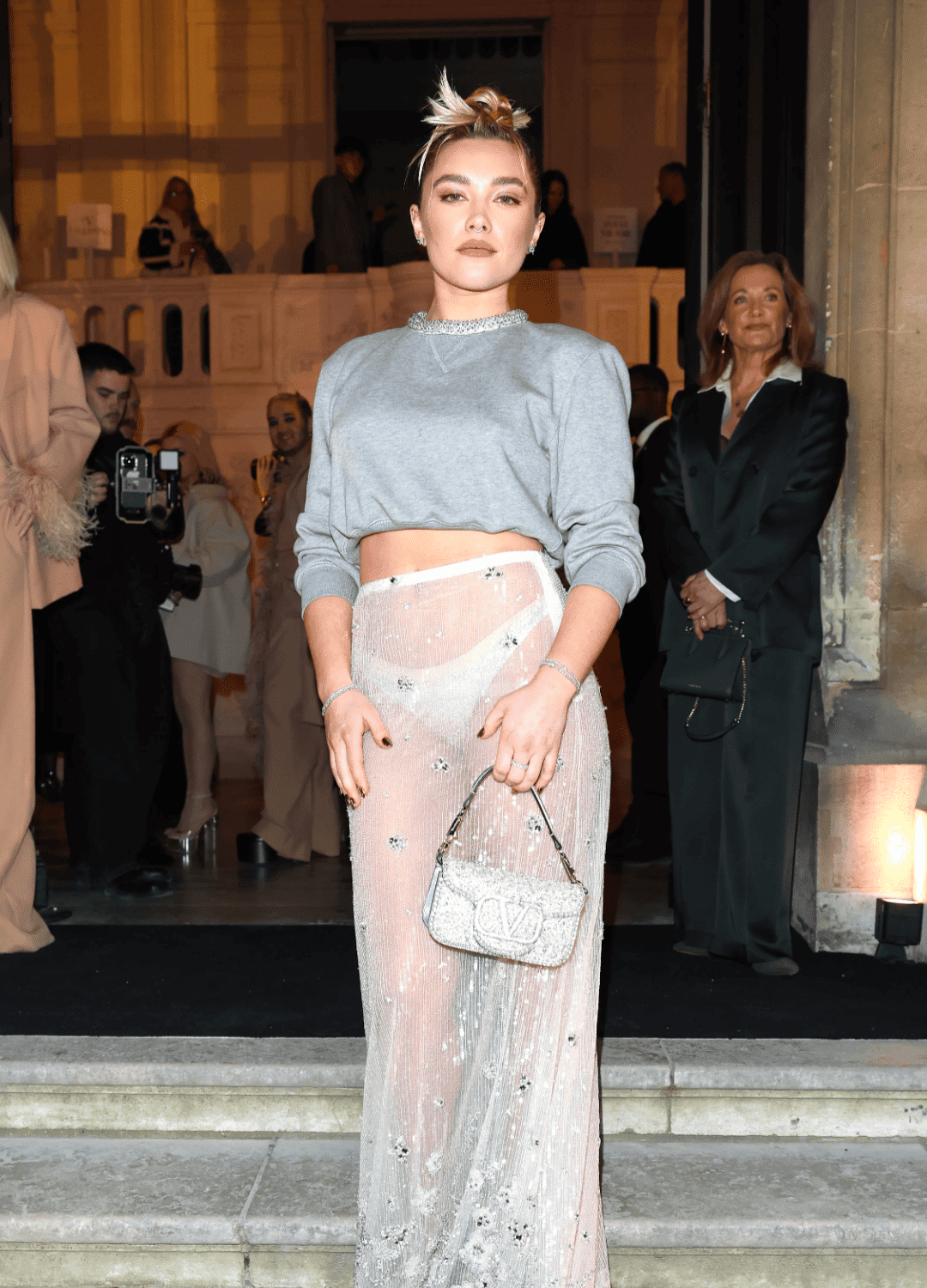 Paris Fashion Week Sheer Sculptural Valentino (March 2023)