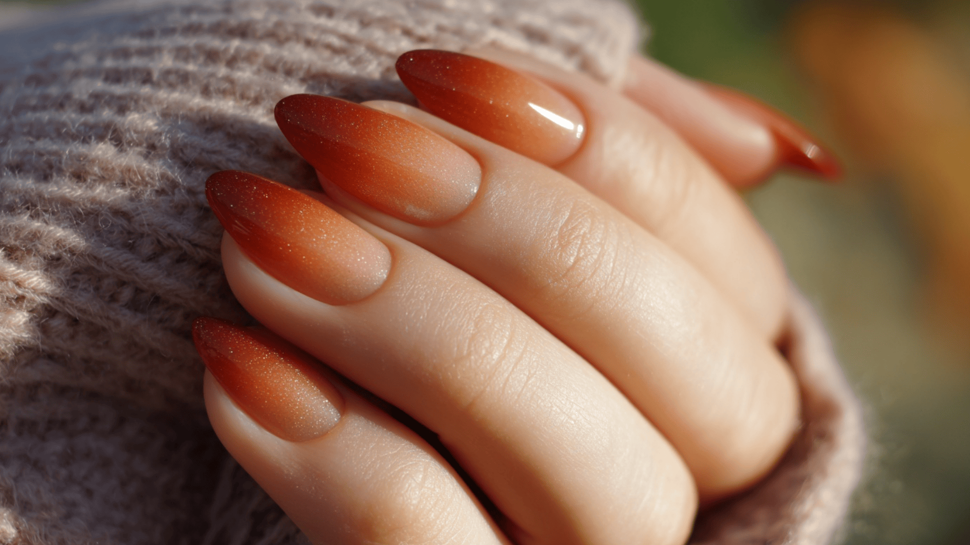 Pumpkin Ombre French Tips