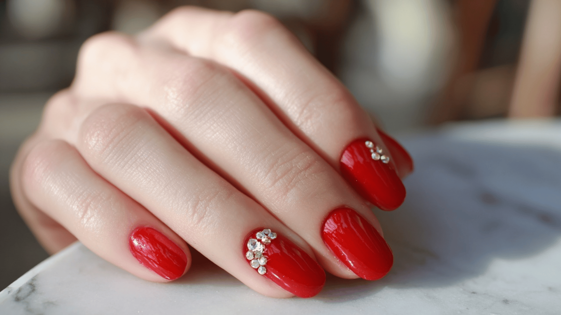 Red with Rhinestones