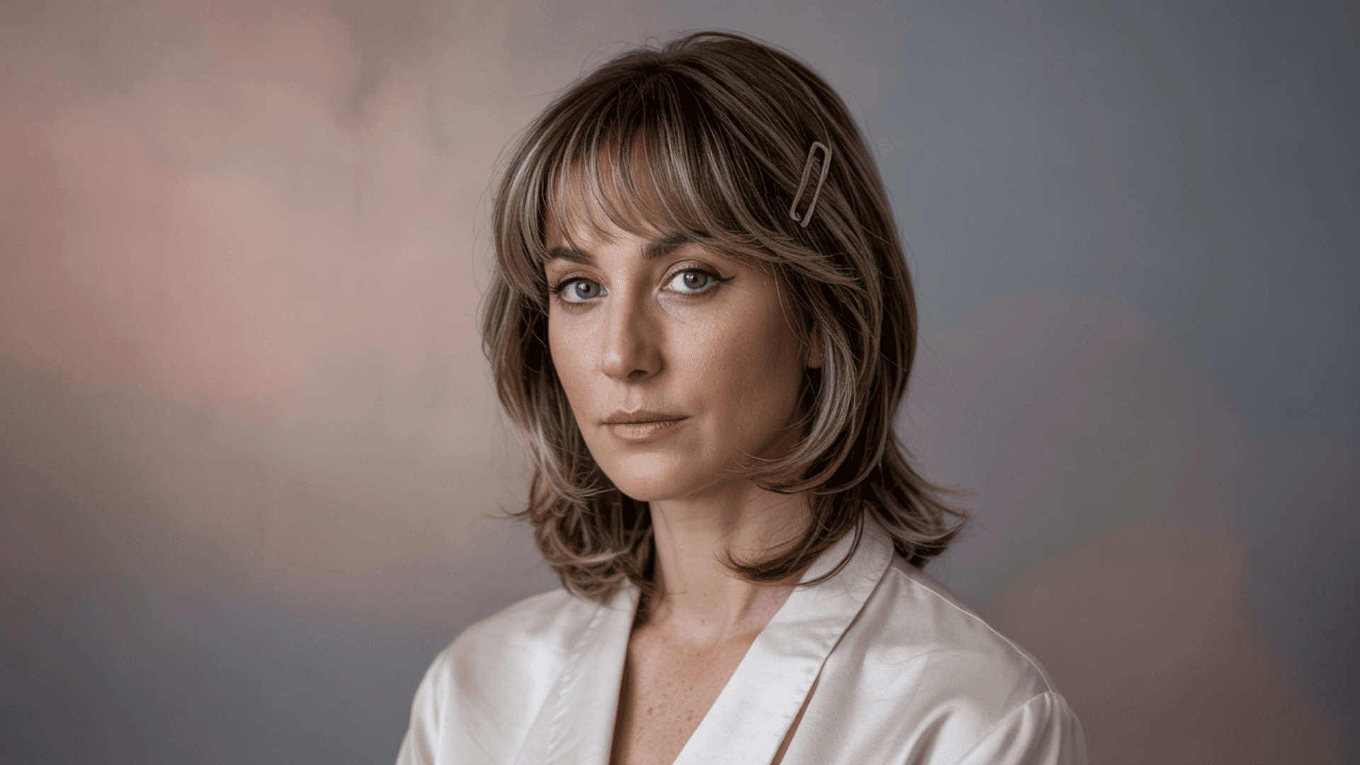 Shoulder Length with Feathered Bangs