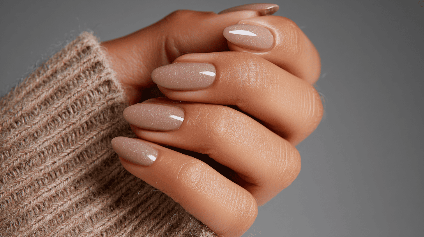 Taupe Sheen Neutral Nails