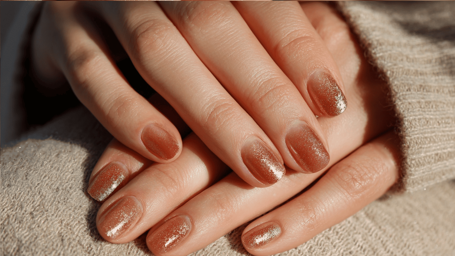 Terracotta Fade with Gold Accent