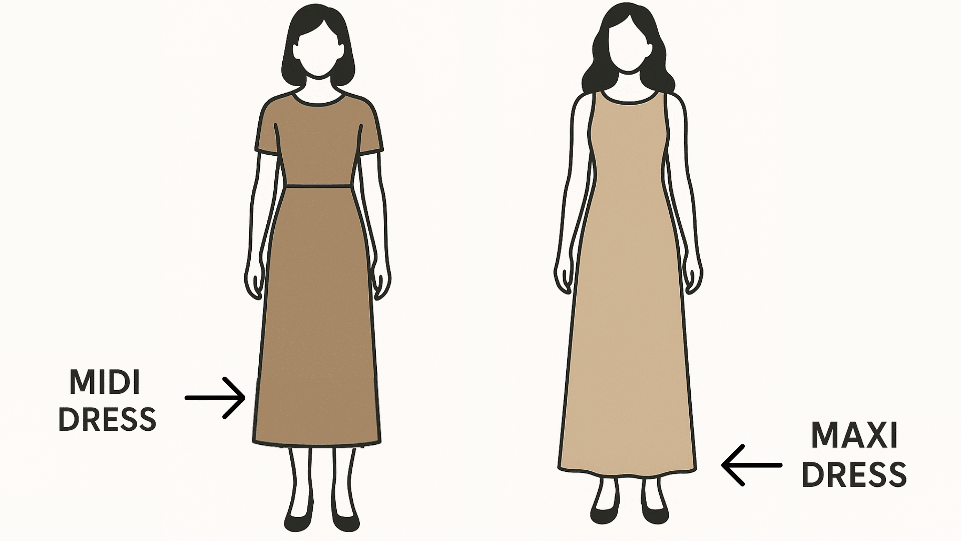 What Defines a Midi Dress vs a Maxi Dress
