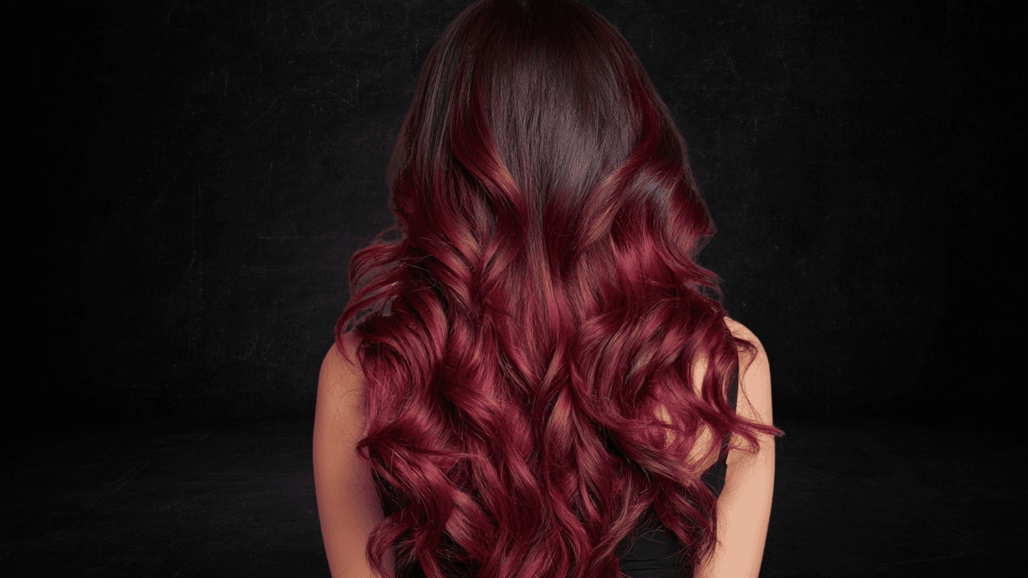burgundy ombre