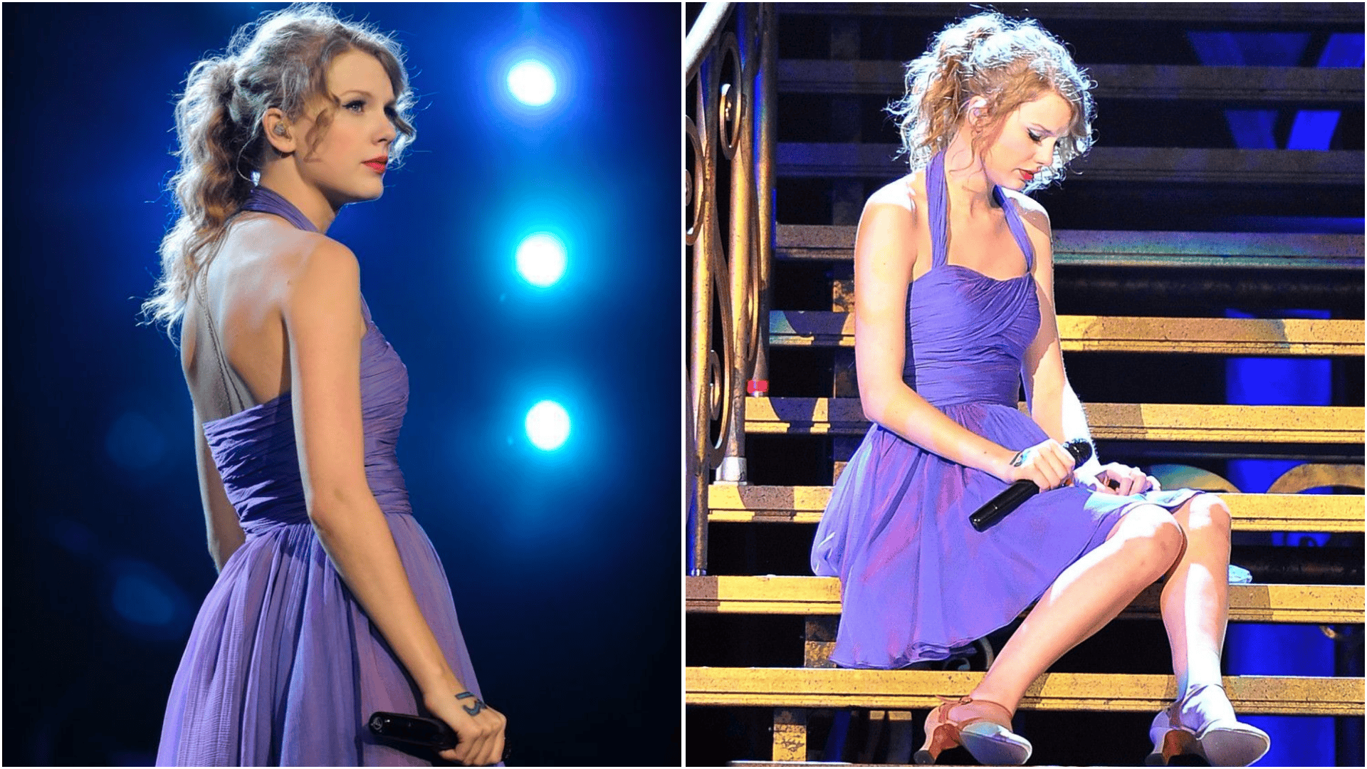 classic purple halter performance dress