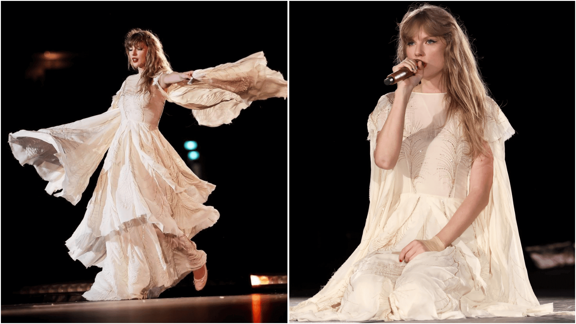 ethereal ivory bohemian goddess gown