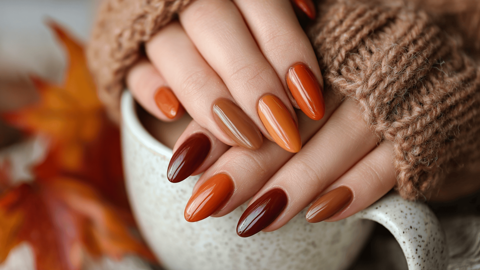 fall ombre nails