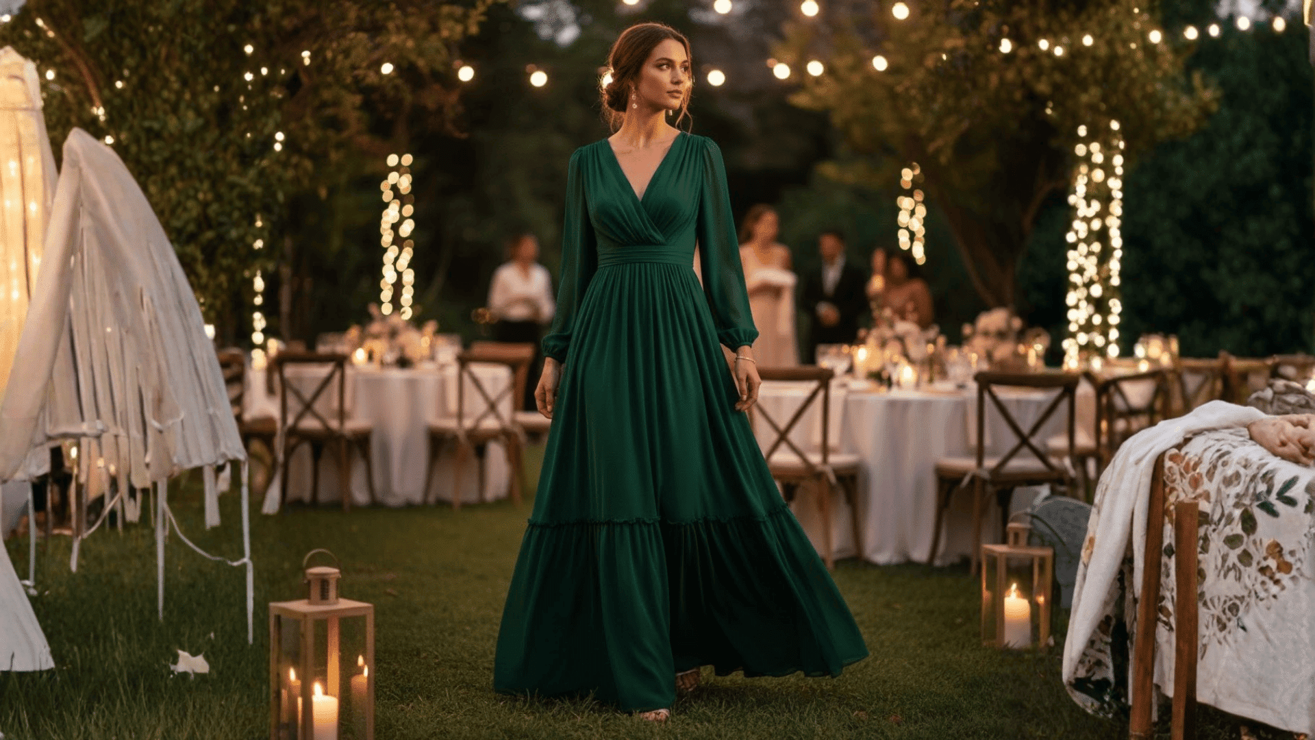 flowy maxi for evening weddings