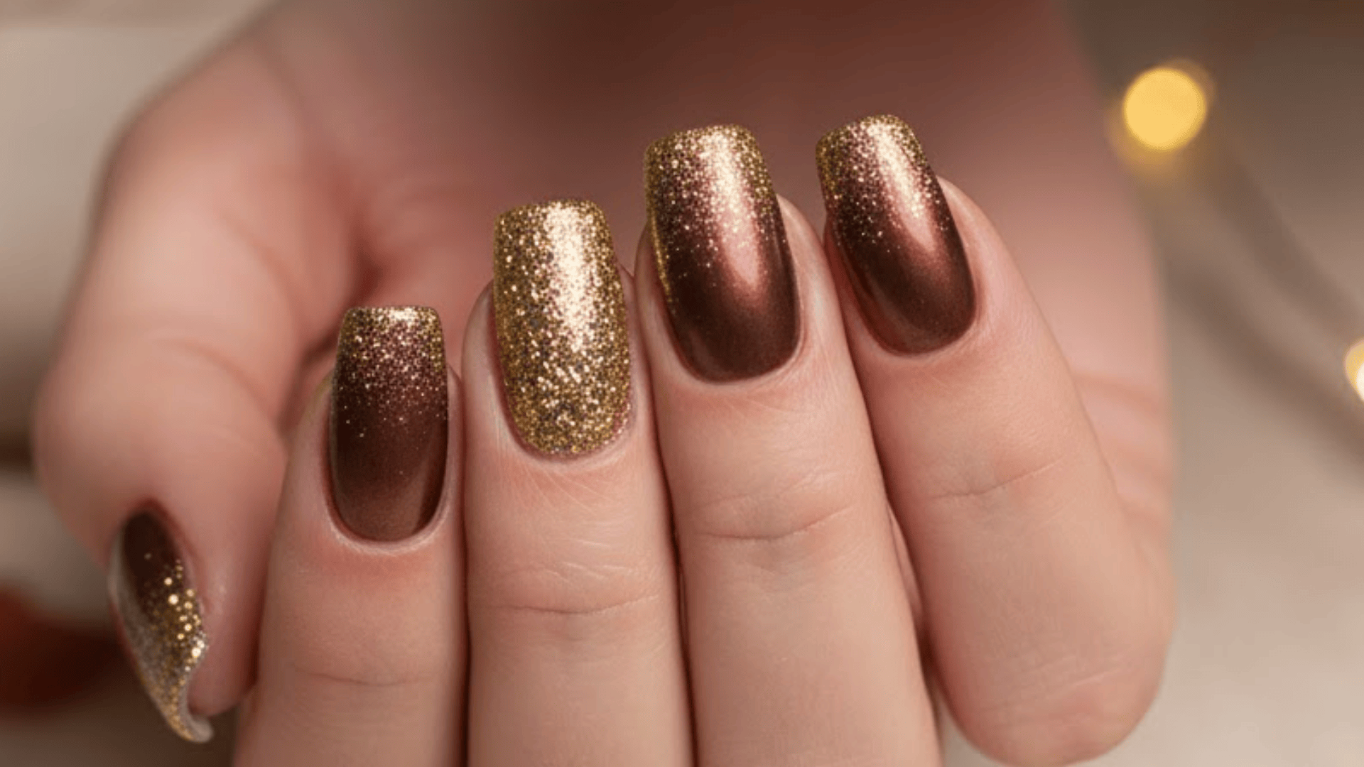 gold bronze nails