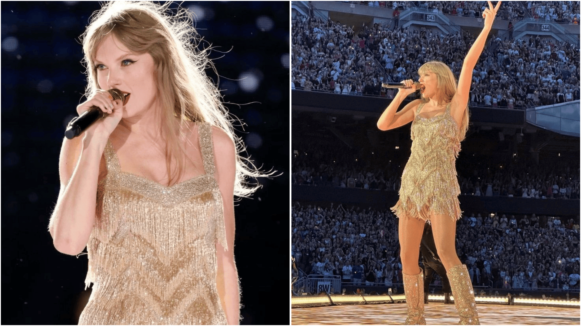 golden fearless fringe dress