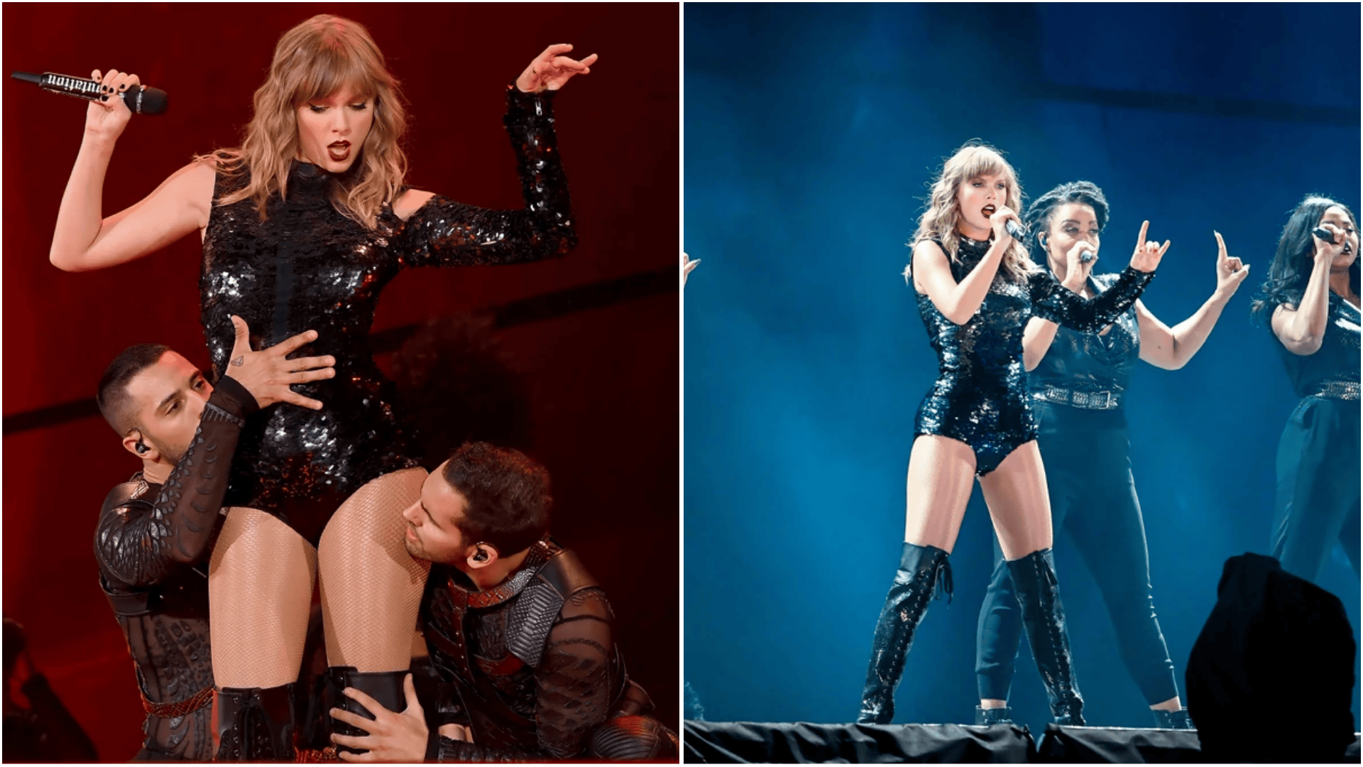 taylor swift the iconic black sequin bodysuit