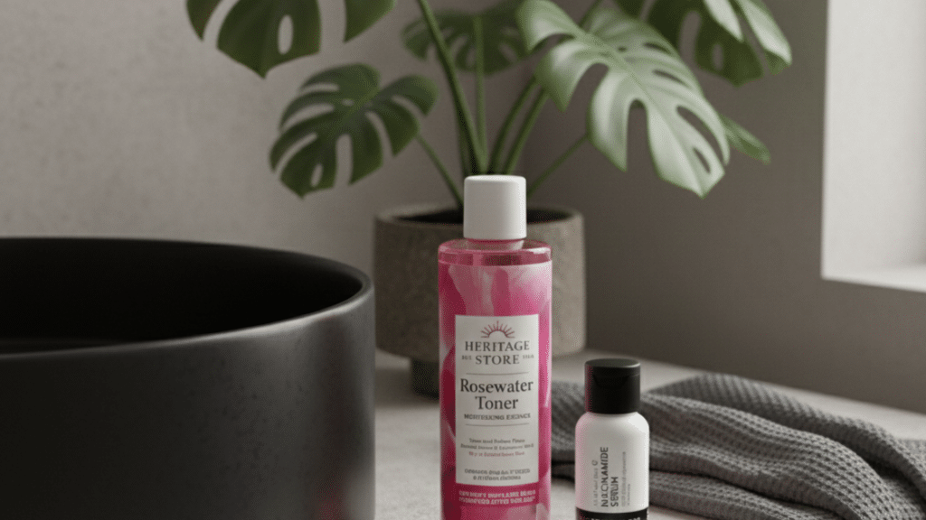 toner and serum skincare