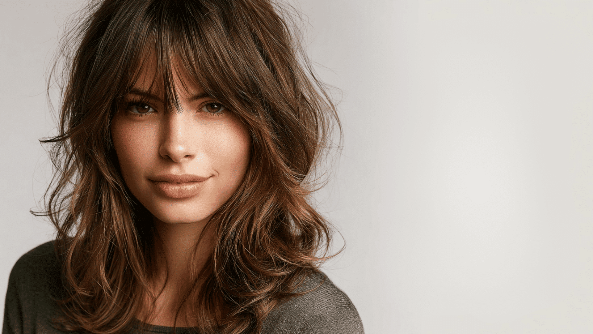 tousled layers with whipsy fringes