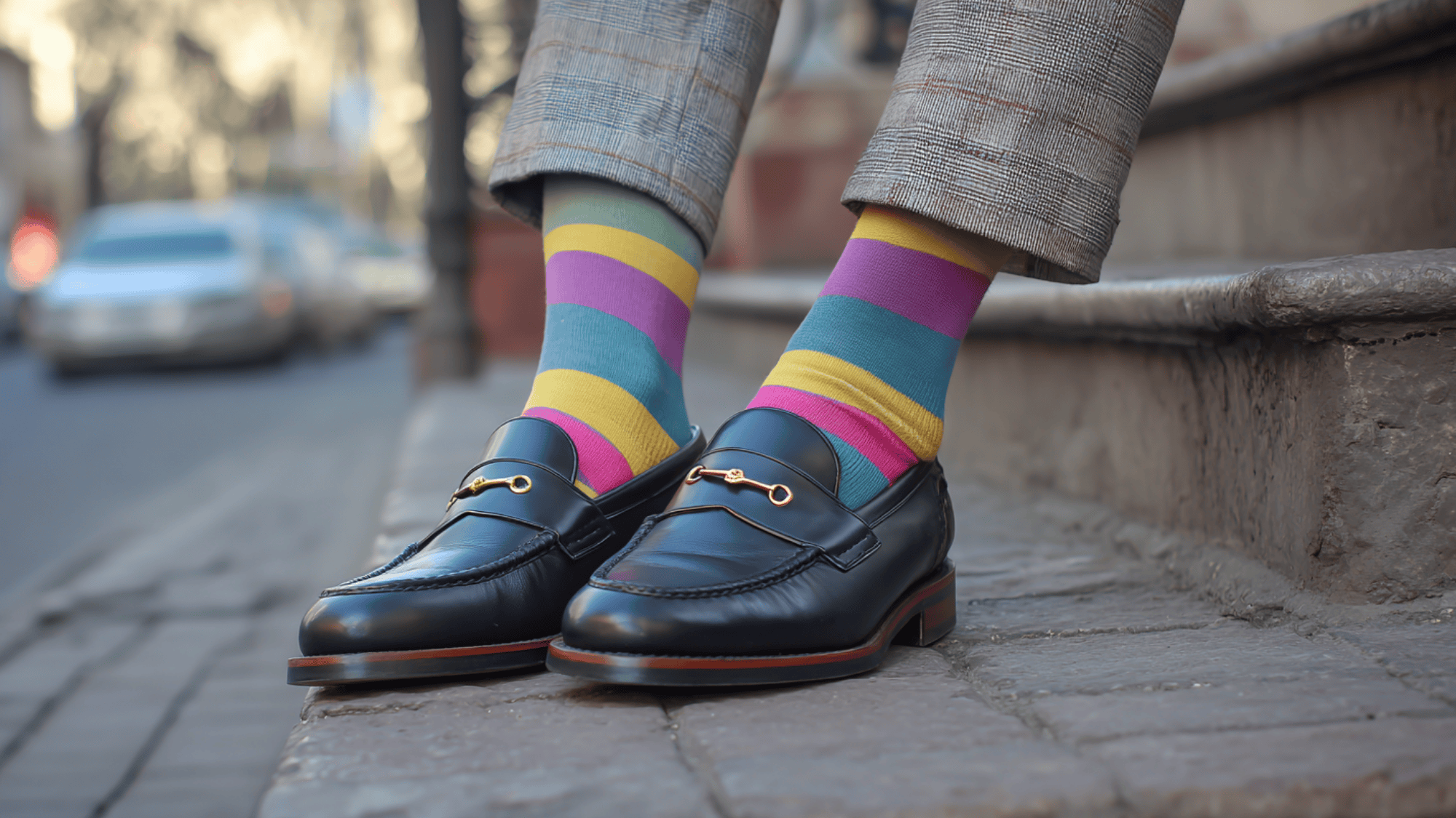 what socks to wear with loafers (4)